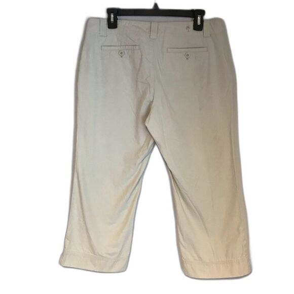 Lilly Pulitzer Capri Pants Women's Size 10 Light Khaki Palm Beach Fit Cropped - Picture 4 of 10